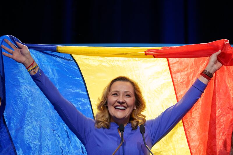 Elena Lasconi of Save Romania Union had been due to contest the run-off (AP)