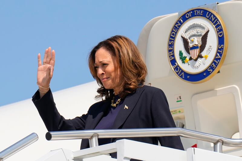 Democratic presidential nominee Kamala Harris (Jacquelyn Martin/AP)