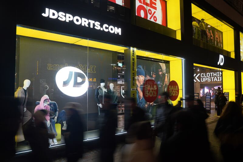 JD Sports shares fell after its Christmas trading update