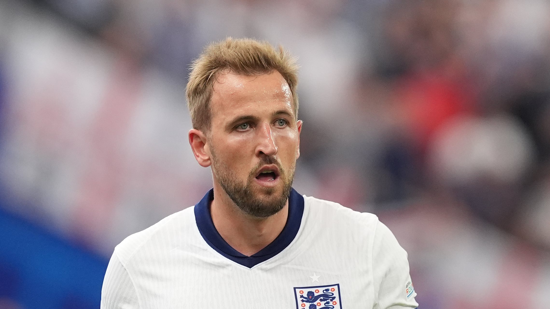 Harry Kane was on target against Denmark but could not inspire England to victory