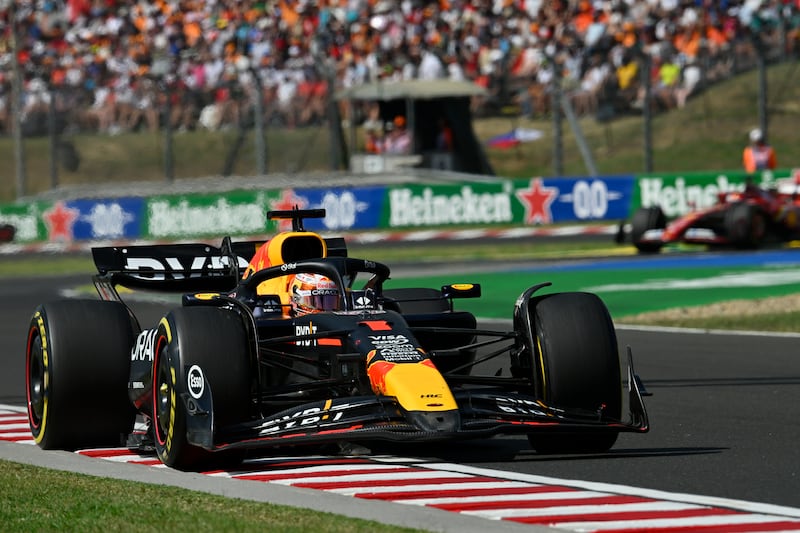 Max Verstappen came home fifth in Hungary (Denes Erdos/AP).