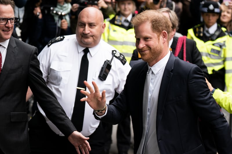 The Duke of Sussex at the trial against Mirror Group Newspapers (MGN)