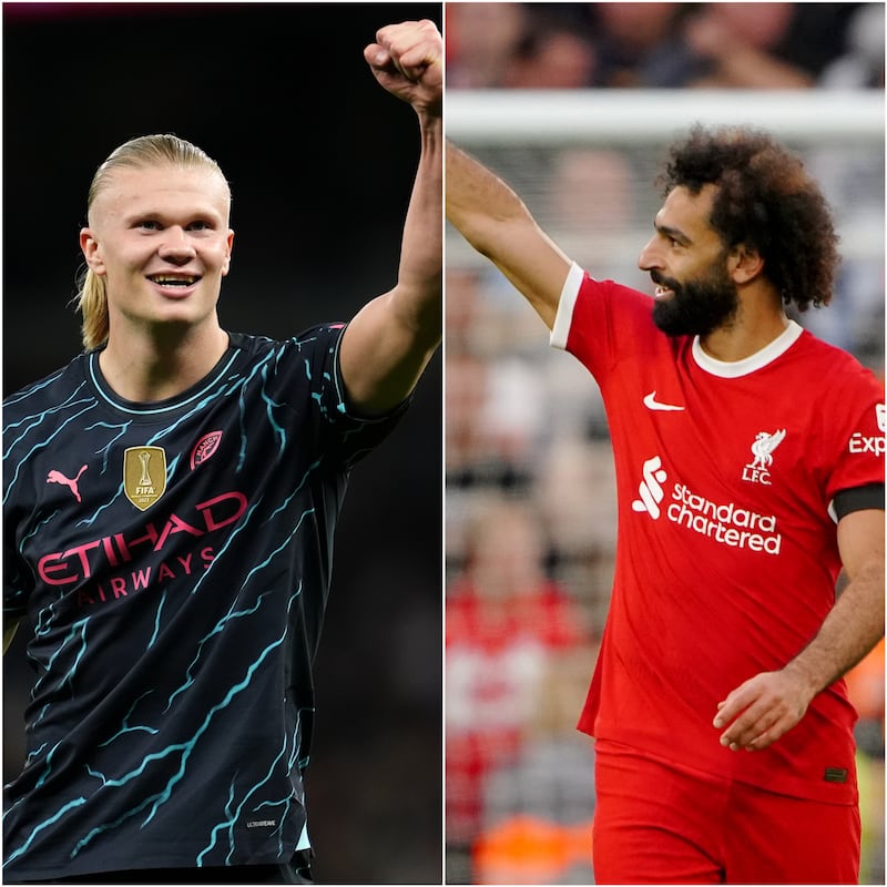 Will Erling Haaland, left, or Mohamed Salah be your big-budget purchase?