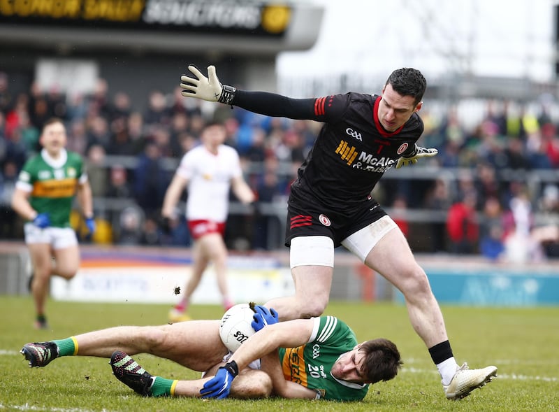 Tyrone goalkeeper Niall Morgan  has said he has no intention of quitting Tyrone but it taking this opportunity as it comes