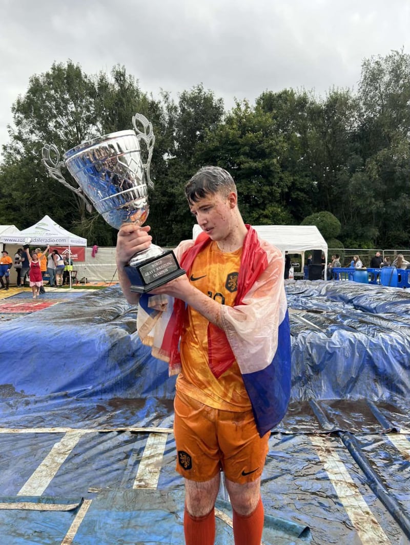 George Young emerged victorious at the World Gravy Wrestling Championships.