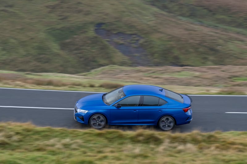 The Octavia feels controlled through the bends