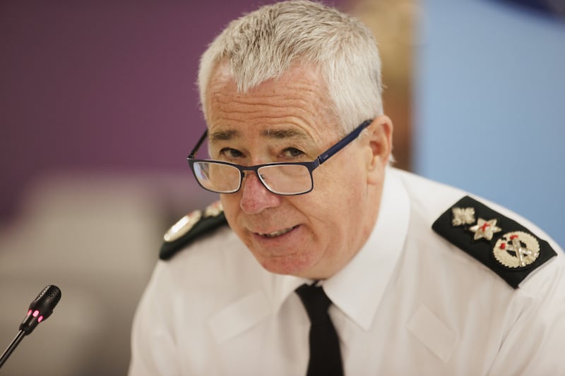PSNI Chief Constable Jon Boutcher speaks during a meeting of the Northern Ireland Policing Board in Belfast
