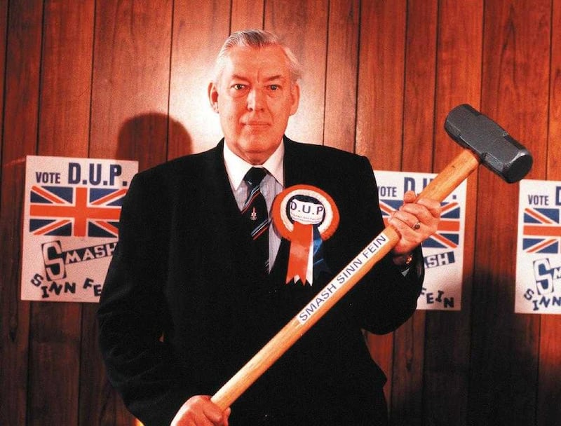 Former DUP leader Ian Paisley in the 1980s 