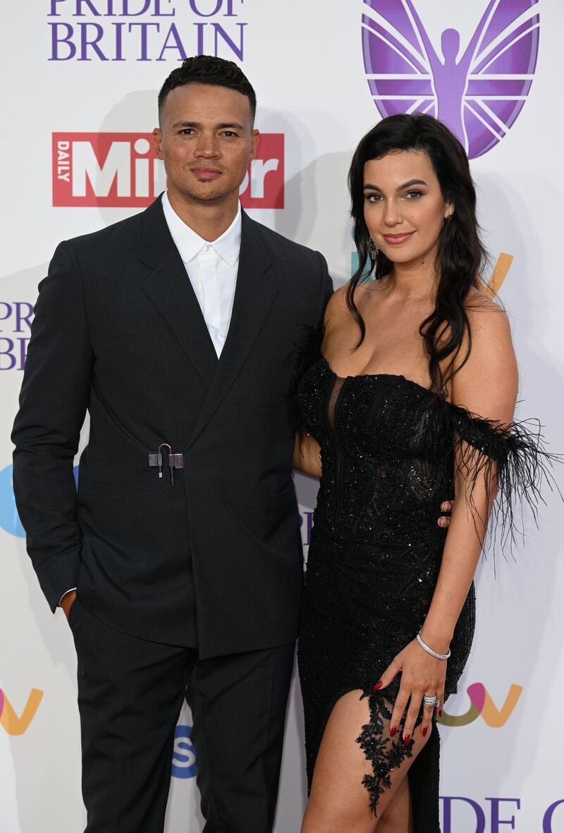 Jermaine Jenas and his wife Ellie Penfold