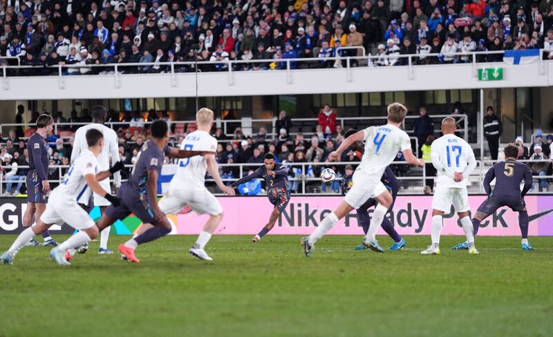 Trent Alexander-Arnold scored a free-kick in England’s victory