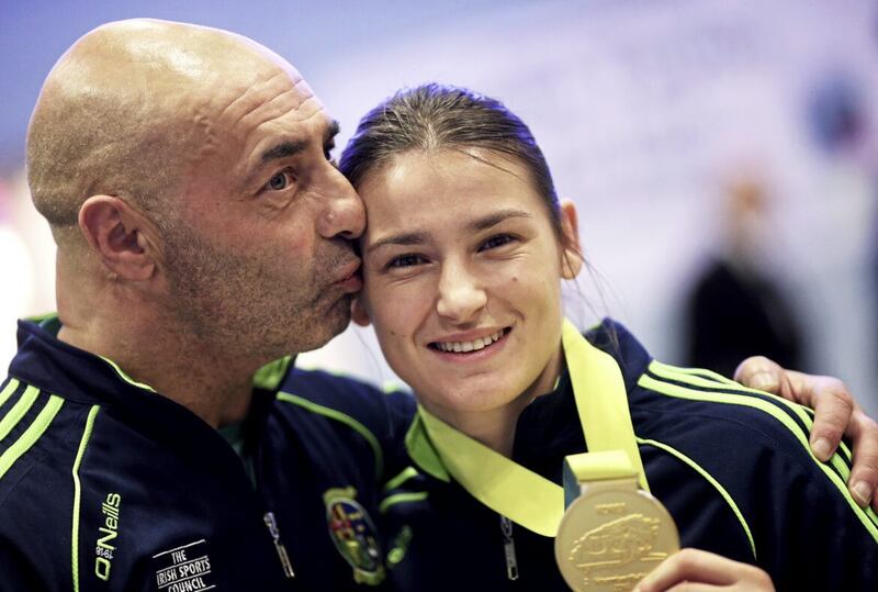 Katie Taylor fights Chantelle Cameron at the 3Arena on May 20 - but dad Pete will have left the building by the time his daughter climbs between the ropes. Picture by PA 