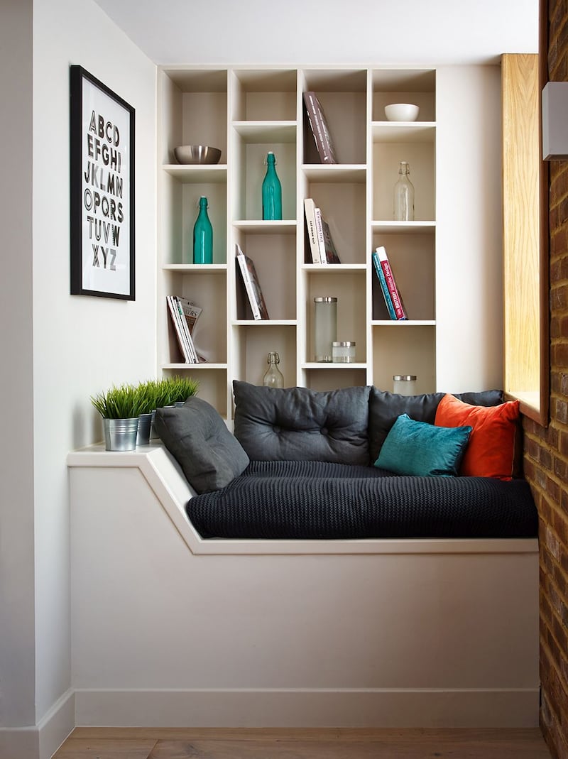 A cosy nook creates the perfect space for reading and relaxation