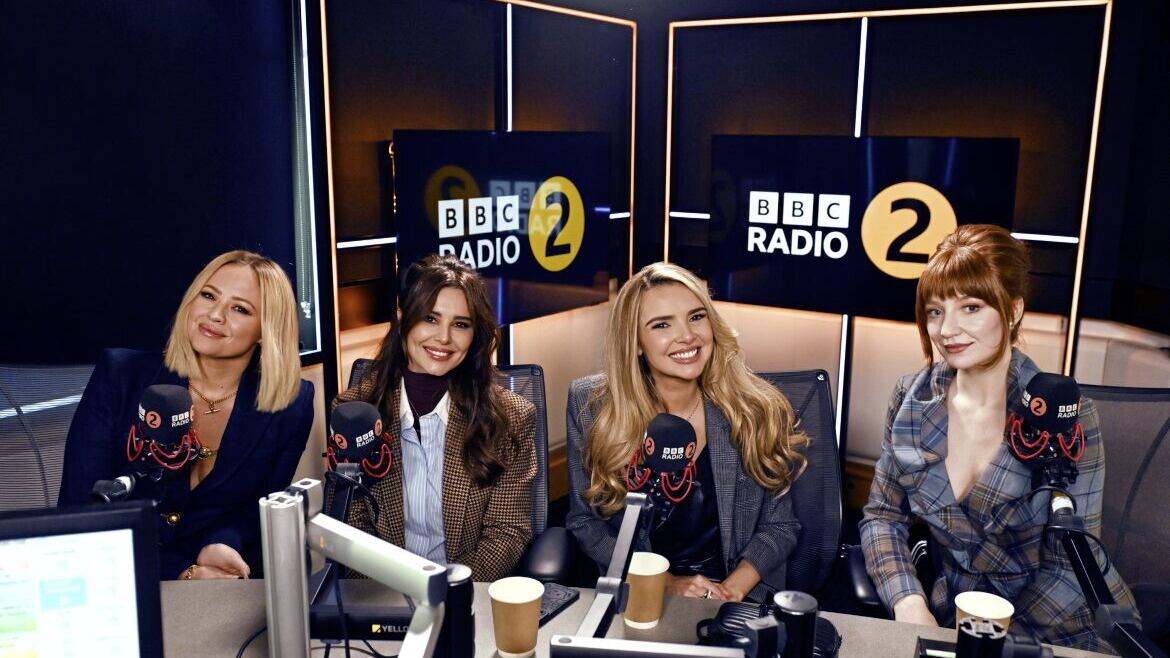 Kimberley Walsh, Cheryl, Nadine Coyle, and Nicola Roberts of Girls Aloud announced their comeback tour in memory of their late bandmate Sarah Harding on Zoe Ball&#39;s Radio 2 show last week 