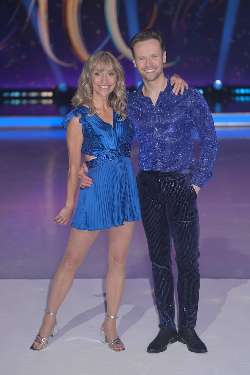 Michaela Strachan and professional skating partner Mark Hanretty