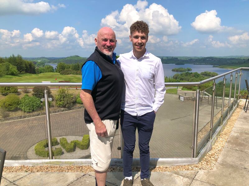 Nudie Hughes (left) at Concra Wood golf course on the outskirts of Castleblayney town.