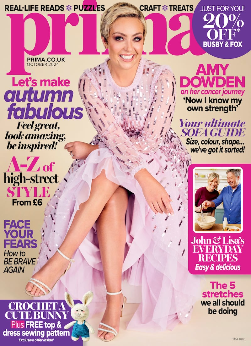 In Prima’s October issue, Strictly Come Dancing’s Amy Dowden speaks openly about overcoming her battle with breast cancer