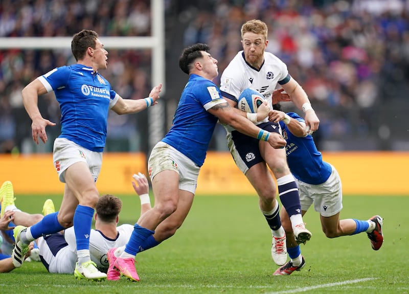 Italy knocked Scotland out of their stride on Saturday