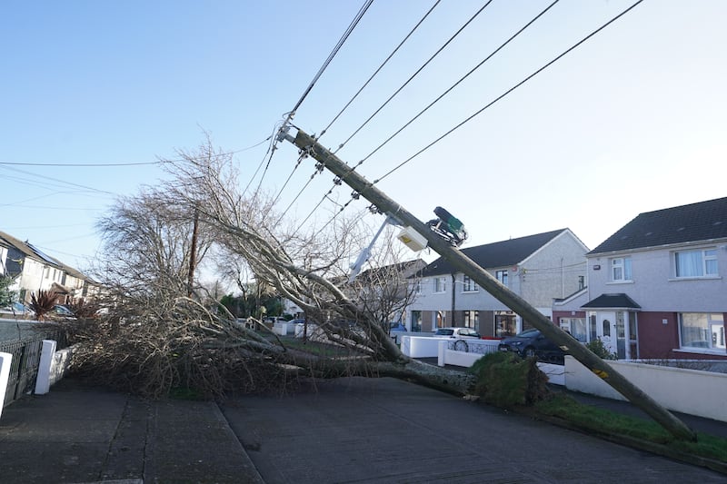 Tens of thousands of residents were left without power after Storm Eowyn