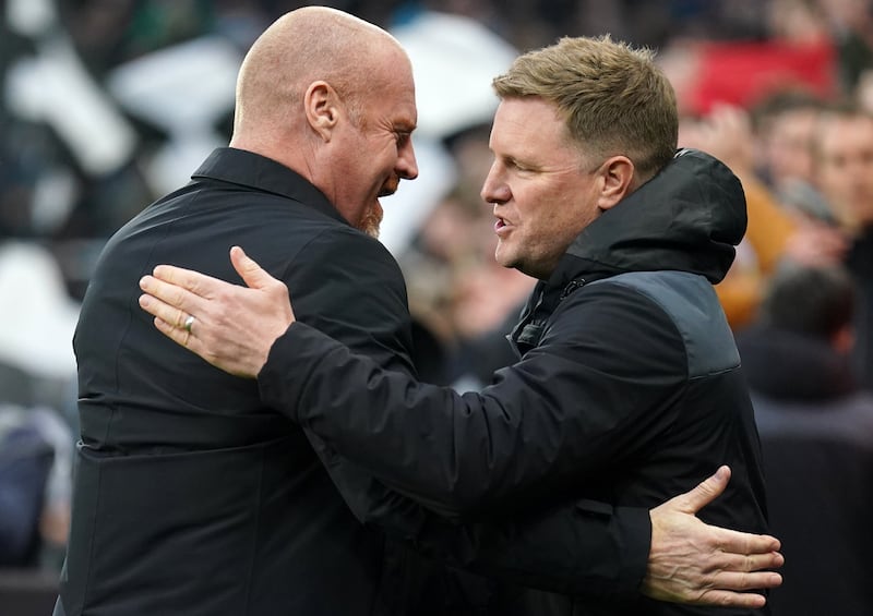 Eddie Howe (right) admitted he would have wanted a penalty had it been at the other end
