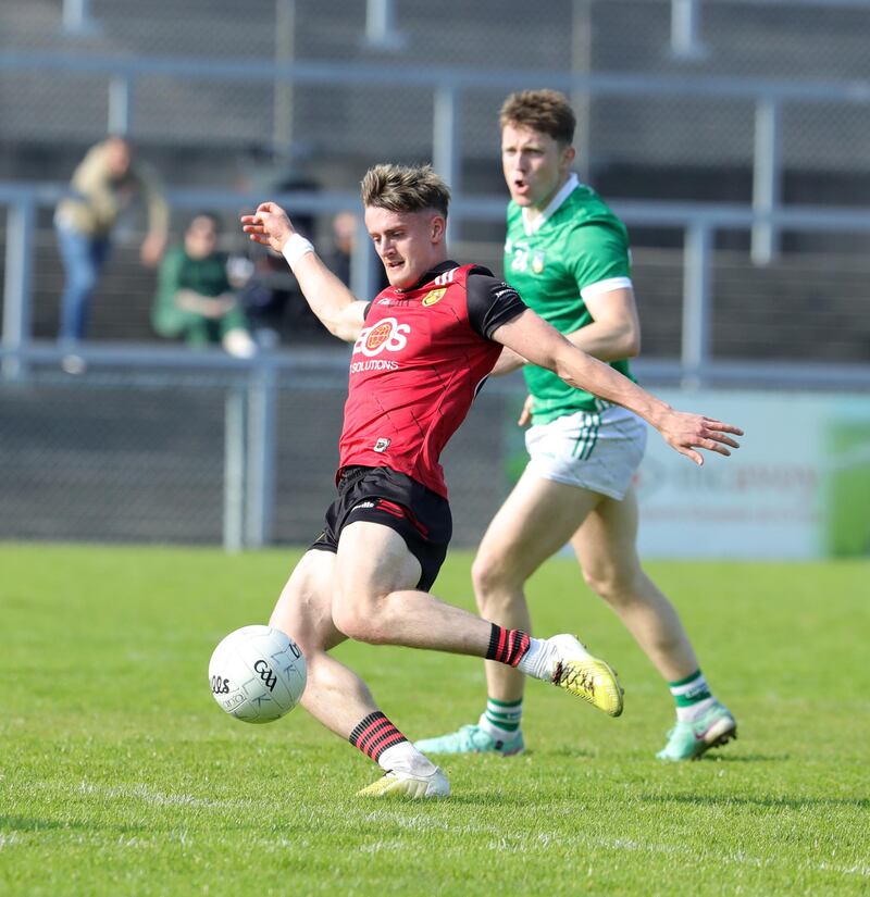 John McGovern in action for Down in their Tailteann Cup match against Limerick in Páirc Esler
Picture: Philip Walsh