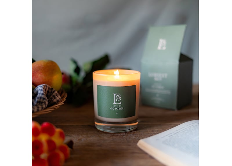 October Scented Candle, £20 (was £40), Loriest & Co