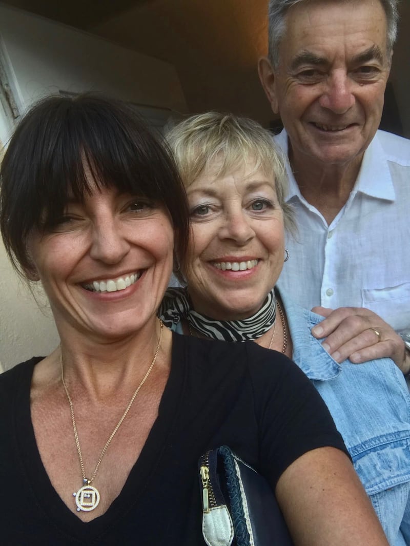 Davina McCall and parents