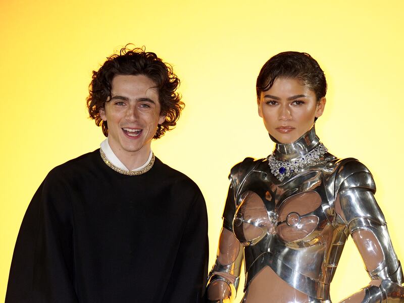 Timothee Chalamet and Zendaya arrive for the world premiere of Dune: Part Two