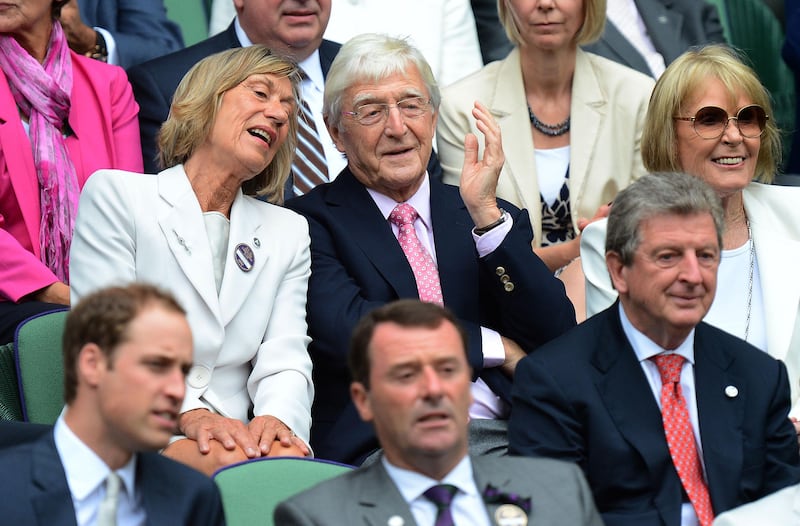 Sir Michael Parkinson with his wife Mary