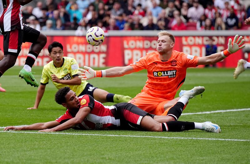 Goalkeeper Aaron Ramsdale made his Southampton debut against Brentford