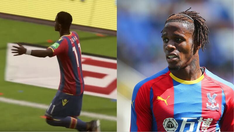 Crystal Palace forward Wilfried Zaha on Fifa 18 and in real life