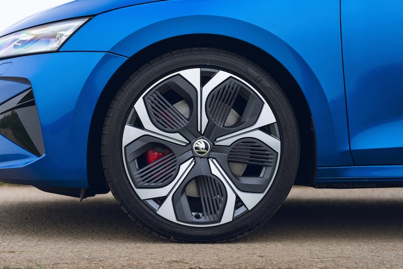 The alloy wheels hide upgraded brakes