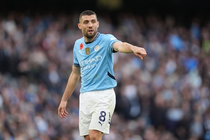 Mateo Kovacic is the latest Manchester City player to suffer an injury