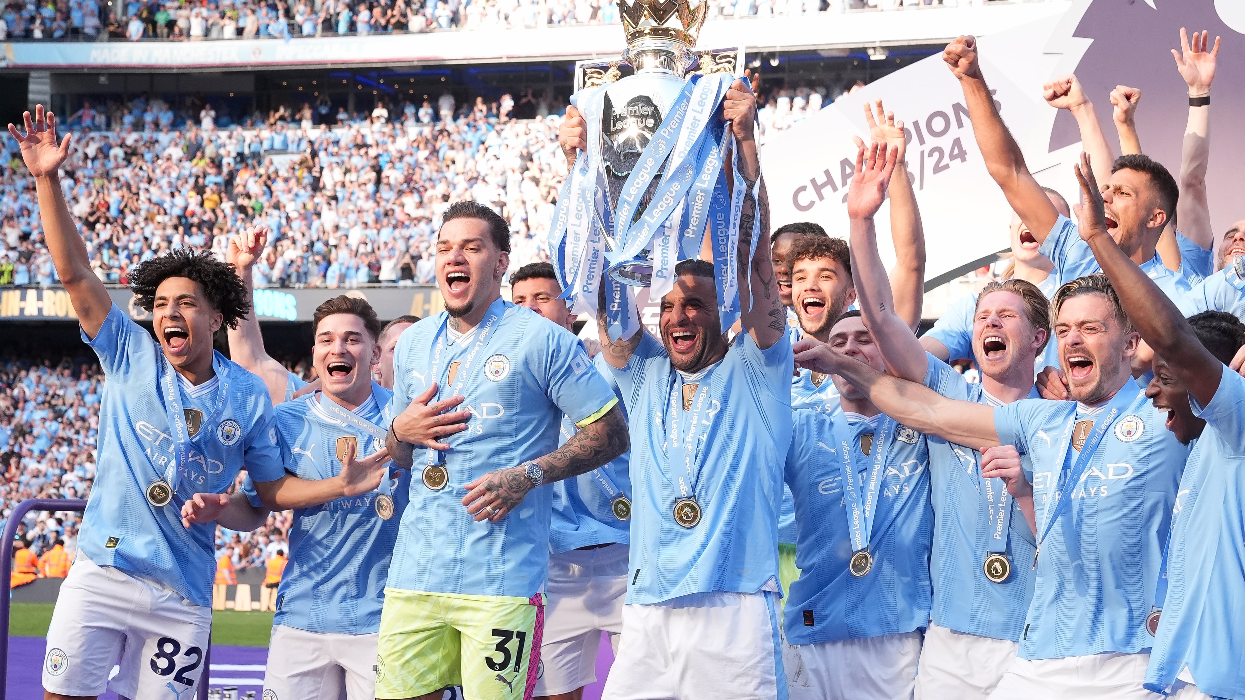 Manchester City’s bid for a fifth straight Premier League title will begin away to Chelsea