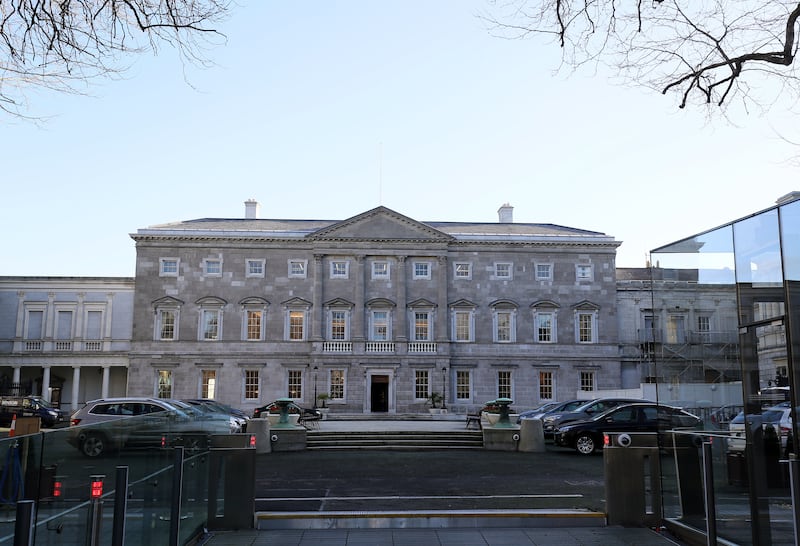 A copy of the portrait hangs in Leinster House