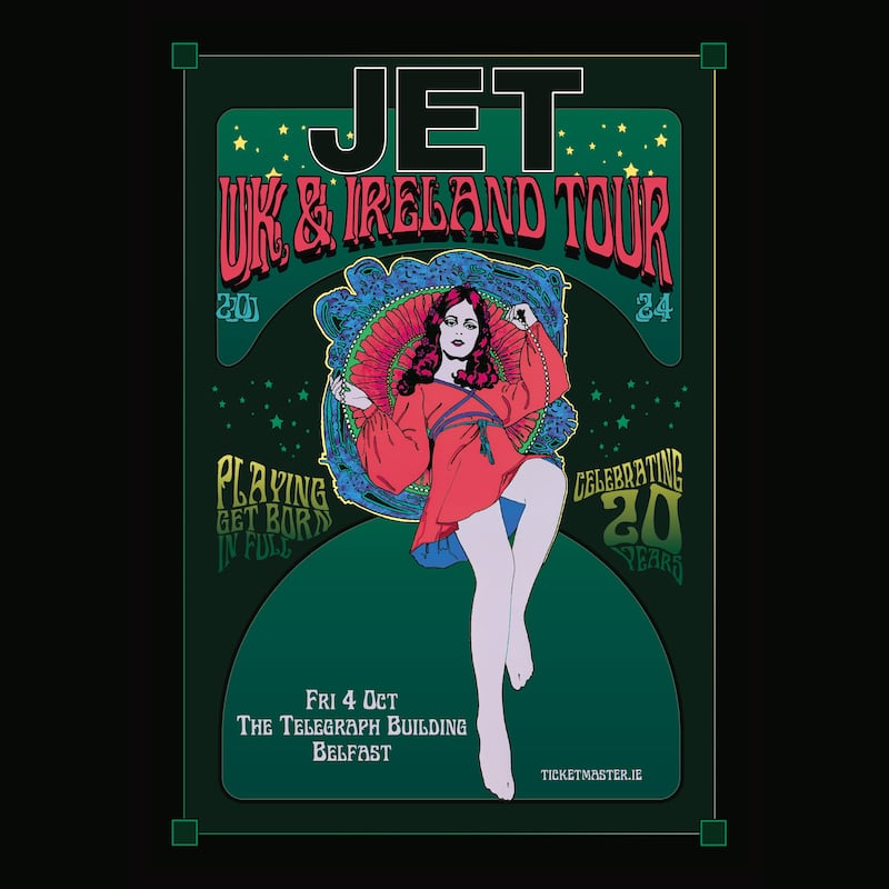 Jet Belfast gig poster