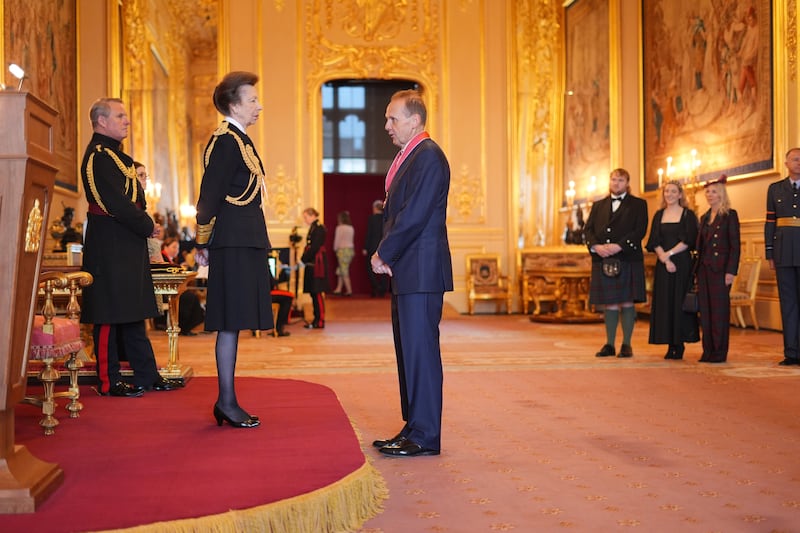 Alistair Phillips-Davies was made a Commander of the Order of the British Empire by the Princess Royal in November