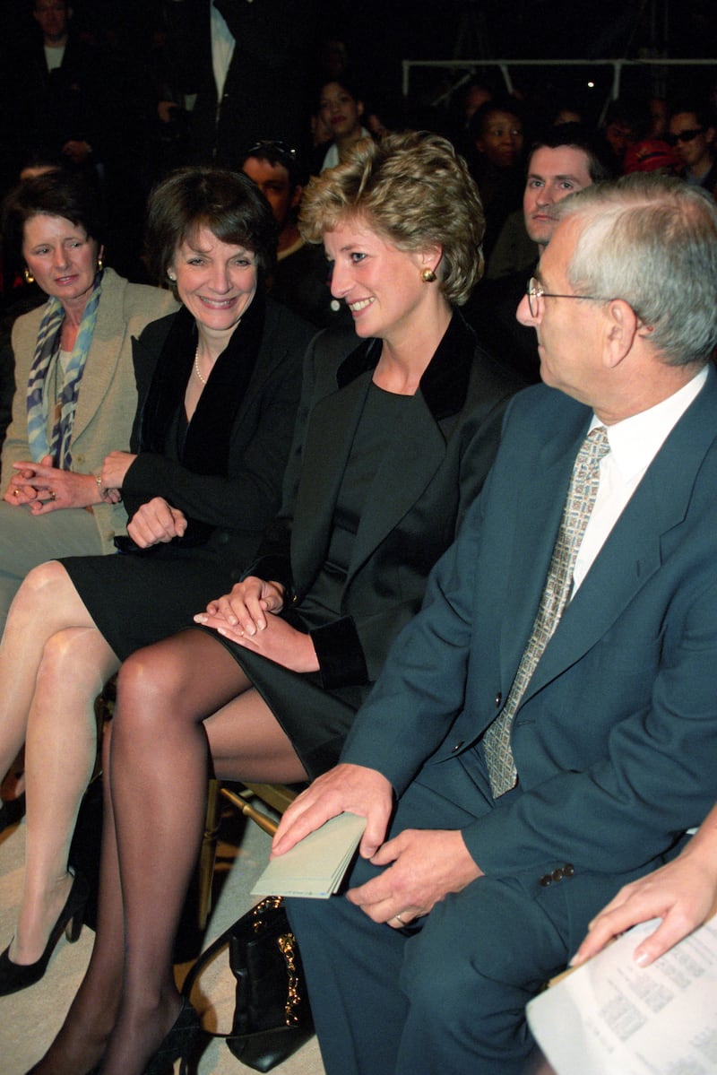 Princess Diana sat front row at Joe Casely-Hayford’s London Fashion Week show in 1995