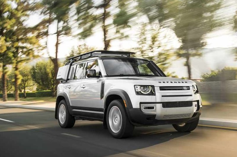 The Defender is a no nonsense go-anywhere off-roader. (Land Rover)