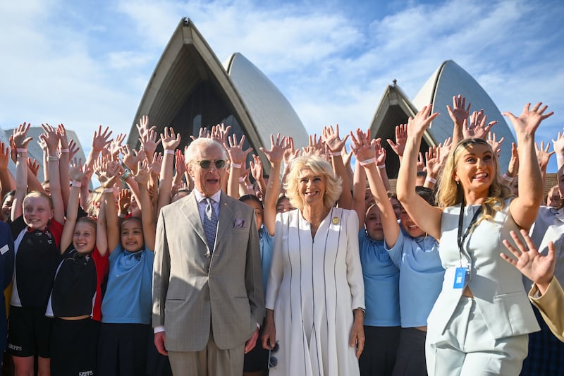 The King and Queen visiting Sydney Opera House last month