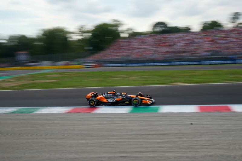 McLaren driver Oscar Piastri was pegged back (Luca Bruno/AP)