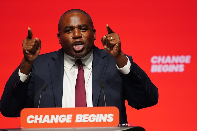 Foreign Secretary David Lammy