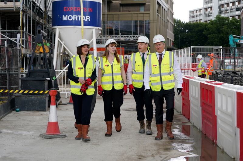 Ms Reeves and Deputy Prime Minister Angela Rayner during their visit