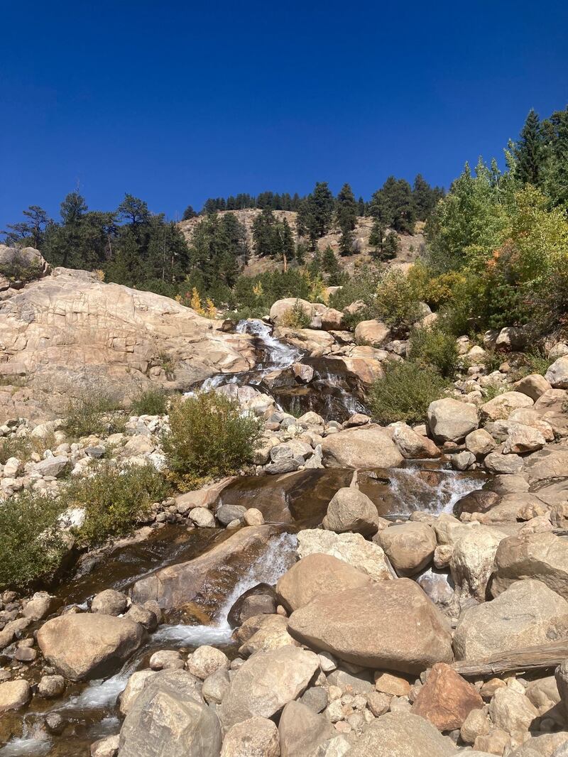 Horseshoe Falls in Rocky Mountain National Park