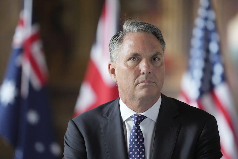 Australian defence minister Richard Marles is visiting London