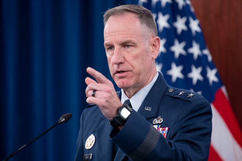 Pentagon press secretary Maj Gen Pat Ryder (Kevin Wolf/AP)