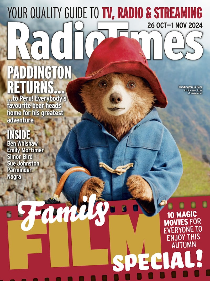 Radio Times cover featuring Paddington in Peru (Radio Times)