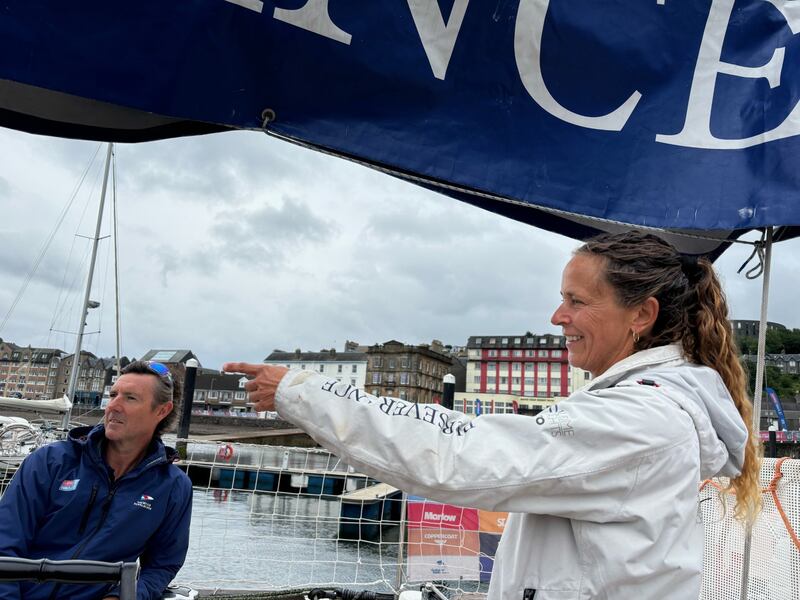 Perseverance skipper Ineke Van Der Weijden was happy to return to Scottish waters