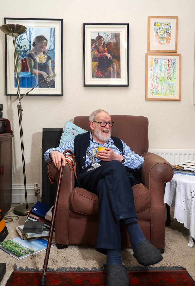 Writer Michael Longley pictured at home in South Belfast. PICTURE: MAL MCCANN