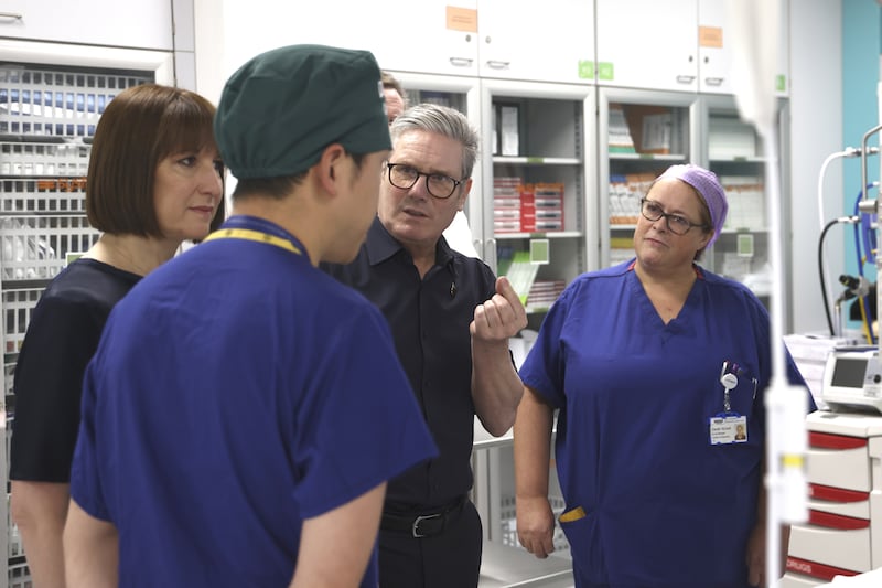 Prime Minister Sir Keir Starmer and Chancellor Rachel Reeves visited a catheterisation laboratory at University Hospital Coventry & Warwickshire