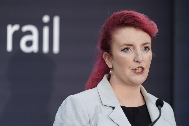 Transport Secretary Louise Haigh at the opening of Siemens’ Rail Village in Goole